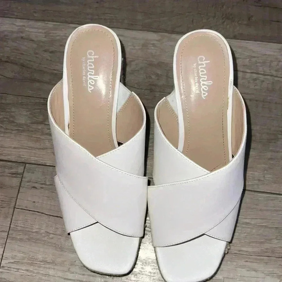 Charles David Heel Mules size 8 1/2 - Picture 2 of 4